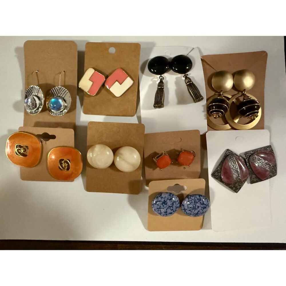 Earrings 9 pairs